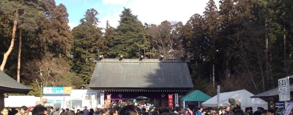 乃木神社の初詣の混雑